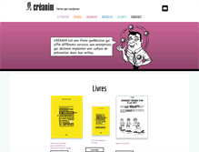 Tablet Screenshot of creanim.ca